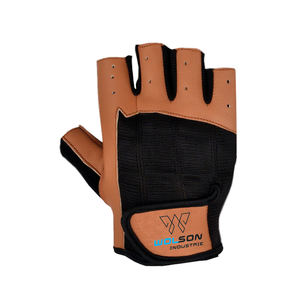 Guantes de gimnasio de cuero personalizados al por mayor Guantes de levantamiento de pesas de diseño personalizado para Fitness y entrenamiento Guantes para Gimnasio para Unisex - Product Image 5
