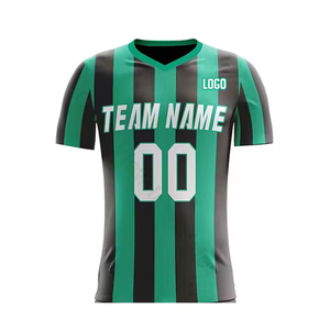 Ensemble de maillots de football personnalisés sublimés respirants à manches courtes pour hommes, tenue d'entraînement pour équipe - Product Image 4
