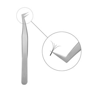 Pinzas de pestañas profesionales de alta calidad con pinzas de aislamiento curvas finas de acero inoxidable pinzas para mantener mariposas y hormigas - Product Image 1