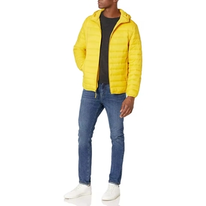 Unisex Winter Puffer <b>Jacket</b> Stand Waterproof Breathable Eco-Friendly Regular Length Reflective Fabric - Product Image 5