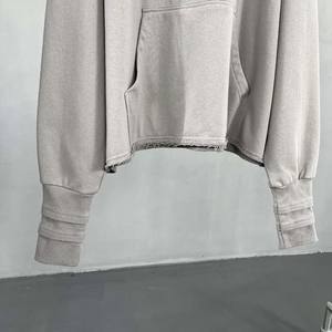 Nouvelle tendance personnalisée French Terry Heavyweight Drop Shoulder Hoodie fabricant surdimensionné 100% coton pull à capuche pour hommes OEM - Product Image 6