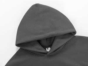 Sweats à capuche personnalisés 100% coton pour hommes, sweat à capuche surdimensionné de luxe et pull à capuche imprimé bouffant, délavé à l'acide - Product Image 3