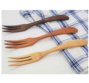 ส้อมขนมอบทำจากไม้ส้อมขนาดเล็กแบบนำกลับมาใช้ใหม่ได้ - Product Image 2