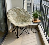 Chaise pliante rembourrée portable, chaise ronde surdimensionnée pour le camping en plein air, la pêche, les voyages, avec logo personnalisé
