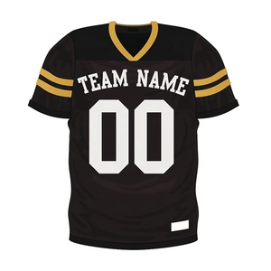 T-shirt sur mesure Football américain Unisexe Maillot de rugby All Blacks Polyester Maillot de football américain - Product Image 3