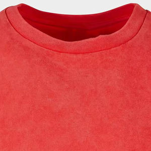 ชุดเสื้อยืดแขนสั้นผ้าฝ้าย100% ทรงหลวมของผู้ชายเสื้อซักกรดไซส์ใหญ่พิเศษพิมพ์ลายดิจิตอลแบบกำหนดเองสำหรับฤดูร้อน - Product Image 6