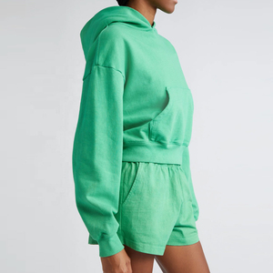 Hoodies à Capuche Courtes Personnalisées 2026 – Modèle Décontracté et Chaud en Coton et Polyester Respirant – Vente Flash - Product Image 3