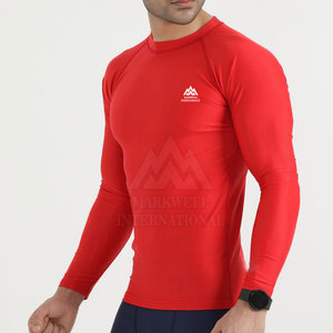 Camisetas de Compresión Ligeras y Ajustadas para Hombre, Camisetas de Compresión de Color Sólido de Alta Calidad para Entrenamiento - Product Image 3