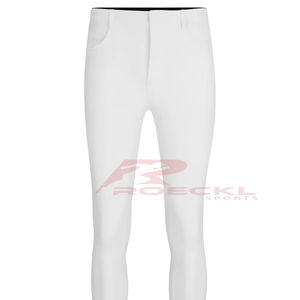 Pantalones de hombre de tendencia al por mayor pantalones de montar ecuestre tela elástica suave diseño ajustado stock de fábrica OEM al por mayor - Product Image 1