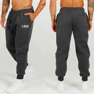 2024 Logo personnalisé nouveaux pantalons de survêtement plaine ample Joggers pantalons hommes coton polaire hommes Joggers pantalons Sweat hommes survêtement - Product Image 3