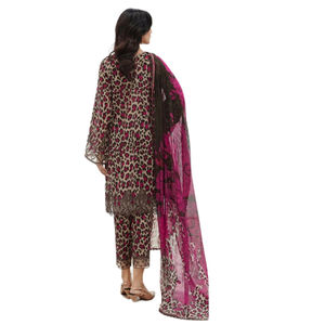 Servicio OEM al por mayor ropa de mujer temporada de invierno vestidos casuales de Pakistán listo para usar traje de Shalwar Kameez con chal - Product Image 2