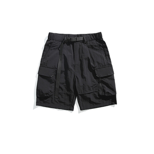 กางเกงวอร์มลำลองของผู้ชายแนวสตรีทสูงกางเกงขาสั้นกีฬาทรงหลวมเป็นมิตรกับสิ่งแวดล้อมมีหลายกระเป๋า - Product Image 4