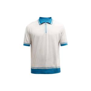 Chemise de golf unisexe personnalisée anti-rides en maille imprimée, coupe ajustée, demi-zip, respirante, à manches courtes – Fournisseur en gros - Product Image 1