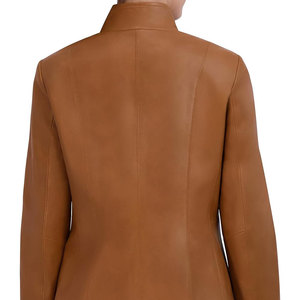 Meilleure qualité peau de mouton en cuir véritable veste pour femme pour l'automne hiver traitement tricoté respirant écologique séchage rapide - Product Image 4