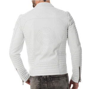 Veste en cuir pour homme à la mode - Haute qualité, écologique, coupe-vent, style streetwear avec couleurs et logo personnalisables - Product Image 3