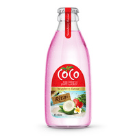 Vietnam-Exporteur Biedt Oem/Odm Kokoswater 250Ml Glazen Fles Originele Smaakpuree Voor Een Goede Prijs