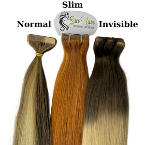 Extensiones de Cabello Humano Remy Natural Liso Naranja SDD de Alta Calidad, Estilo Cinta Delgada, con Cutícula Alineada, 100% Vietnamita Real - Product Image 5