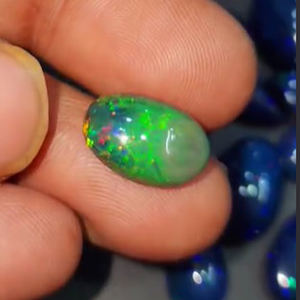 46 piezas de ópalo negro etíope Natural de 12mm a 20mm cabujón de pera ovalada 182 Cts lote Iroc ventas ópalo con piedras preciosas sueltas de fuego - Product Image 2