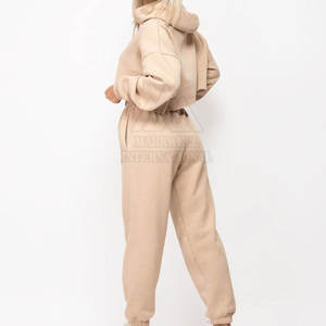 Design Your Own <b>Women</b> Crop <b>Top</b> Tracksuit <b>Long</b> <b>Sleeve</b> Casual Wear <b>Women</b> <b>Sports</b> Tracksuits For Sale - Product Image 6