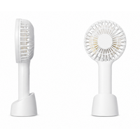 <b>Mini</b> Portable Handheld <b>Fan</b> with 3 Speeds Foldable Battery & <b>USB</b> Powered with Light for Home and Car - Product Image 4