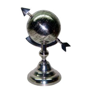 Globo de aluminio de alta calidad para decoración del hogar con base de metal, globo de metal decorativo de escritorio con artículo de artesanía india - Product Image 4