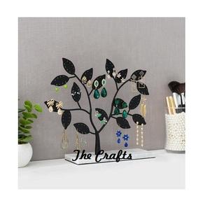 Support de bijoux couleur argent et or en acier inoxydable en vrac avec stockage d'anneaux de collier de conception différente - Product Image 3