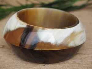 Brazalete de cuerno de búfalo de Color superior, pulseras de moda para mujer, venta al por mayor, brazalete de cuerno de vaca, joyería - Product Image 2