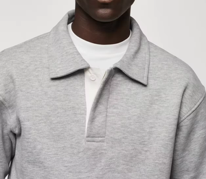 เสื้อฮู้ดแฟชั่นผ้าหนาเปิดไหล่สำหรับผู้ชายเสื้อสเวตเตอร์ผ้าฟลีซผ้าฝ้ายแบบสวมหัวทรงหลวมใส่วิ่งสำหรับฤดูหนาว2025 - Product Image 4