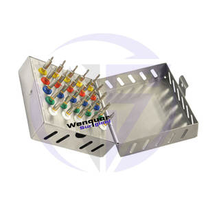 Wenquar-Juego de taladro cónico para implantes dentales, kit de cirugía ósea con caja de acero inoxidable, instrumentos de dentista, 25 uds. - Product Image 1