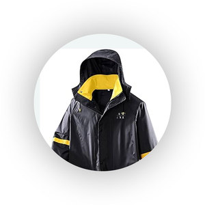 เสื้อแจ็กเก็ตกันน้ำสำหรับผู้ชายขนาดพลัสไซส์เสื้อแจ็กเก็ตกันฝน - Product Image 2