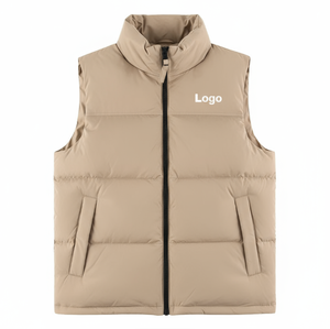 Chaleco acolchado de invierno bordado personalizado para hombres y mujeres diseñado para una calidez informal en capas y comodidad estacional de alta calidad - Product Image 1