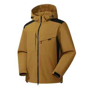 Veste de pluie personnalisée pour hommes, coupe-vent, imperméable et respirant, doublure en polyester 100%, style de travail, vestes d'extérieur, logo OEM, vente en gros - Product Image 6