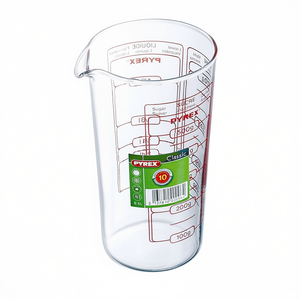 Recipiente Medidor de Alimentos Transparente y Rojo de 500 ml, Graduado para Pyrex, con Boquilla 888PW000 7646, Utensilios de Medición - Product Image 3