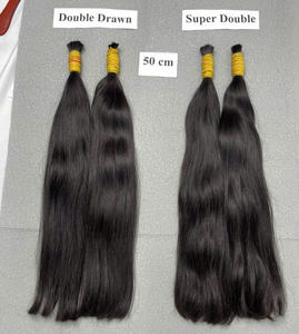 Venta al por mayor de alta calidad Raw Extensiones de cabello humano vietnamita Natural Straight Bulk Hair Natural Negro - Product Image 6