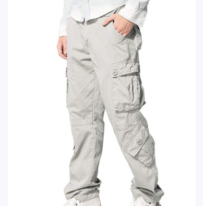 Pantalones Cargo Ligeros con Logotipo Personalizado al por Mayor, Ocho Bolsillos, Algodón de Alta Calidad, Resistentes al Viento, Transpirables, Casuales - Product Image 2