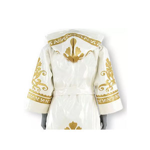 Cómoda bata de boxeo Diseño personalizado Bordado Artes marciales Kickboxing Fighter Costume MMA Training Robe - Product Image 4