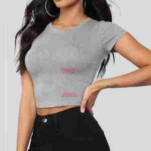 Custom Premium Quality Casual Sleeveless Ribbed Neck Oversized Fit Raw Hem <b>Crop</b> Tank <b>Top</b> Solid Polyester/Cotton Quick Dry Women - Product Image 4