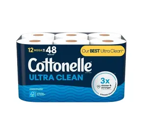 Cottonelleウルトラクリーントイレットペーパー、12メガロール