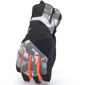 Gants de cyclisme de neige d'hiver pour hommes de haute qualité Gants de ski imperméables coupe-vent avec matériau en cuir Meilleur prix de qualité - Product Image 3