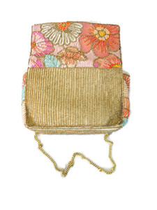 Sacs à main pour femmes avec perles faites à la main, nouveau design, sacs à main avec chaîne, doublure en PVC et fermeture à glissière, sacs brodés spéciaux personnalisés - Product Image 4