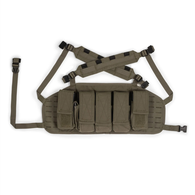Tactical Mag Carrier Adjustable Breathable Nylon/Polyester Chest Rigs-Durable Molle System Customizable Size/Color Waist