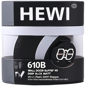 แผ่นกันลม HEWI 610B สำหรับติดผนัง/ประตู สีดำด้าน ขนาด 90 ซม. ยาว 24 มม. ทำจากพลาสติก - Product Image 3