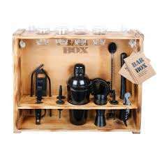 ชุดเครื่องมือบาร์เทนเดอร์แบบมีขาตั้งไม้ไผ่ 12 ชิ้น ชุดเครื่องมือบาร์โลหะแบบใช้ซ้ำได้ ชุดเชคเกอร์มาร์ตินี่ค็อกเทล ทำจากสแตนเลสสตีลที่เป็นมิตรกับสิ่งแวดล้อม - Product Image 2