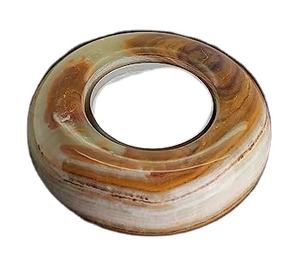 เชิงเทียนหินสีโรสโกลด์เชิงเทียนสีครีมโอนิกซ์เชิงเทียนเชิงเทียนสีชาหินอ่อนโอนิกซ์ - Product Image 2