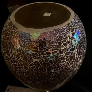 Wedding Christmas Beeswax Mosaic Colorful Gold Votive Small Modern Highly Scented Handmade Candle Holder - Product Image 1