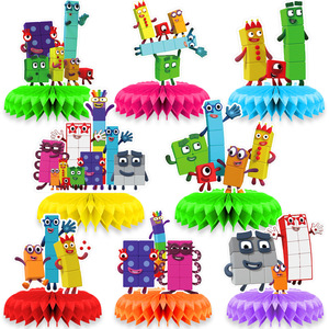 For Numberblocks <b>Honeycomb</b> Tabletop <b>Decor</b> Set for Thanksgiving Party Supplies Paper Craft Kit - Product Image 5