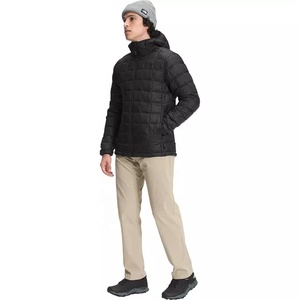 OEM-chaquetas de plumón para hombre, abrigo ligero con cremallera, chaqueta acolchada brillante empaquetable para invierno, venta al por mayor - Product Image 6