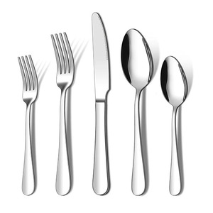 Venta al por mayor restaurante 4 piezas cubiertos de oro cena cucharas tenedores y cuchillo cubiertos de acero inoxidable para boda - Product Image 1
