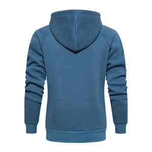 Sweat à capuche zippé court pour homme, très demandé, 100 % coton, léger, doux, manches longues, idéal pour le printemps, les voyages et le confort quotidien - Product Image 4