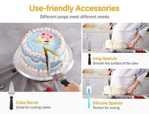 Présentoir à dessert en métal de forme ronde plaqué or Qualité supérieure Plateau et support à gâteau en laiton poli de grande taille - Product Image 5